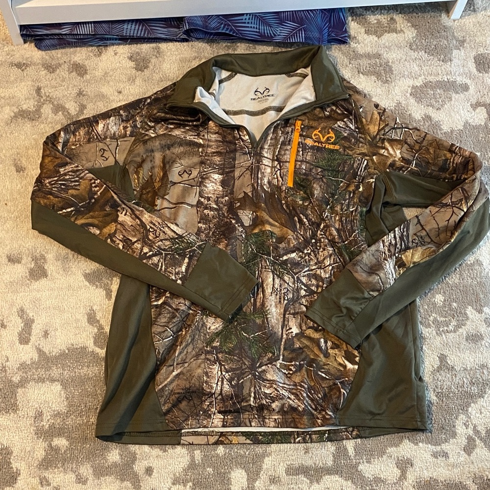 Realtree Olive and Cream Fleece Pullover